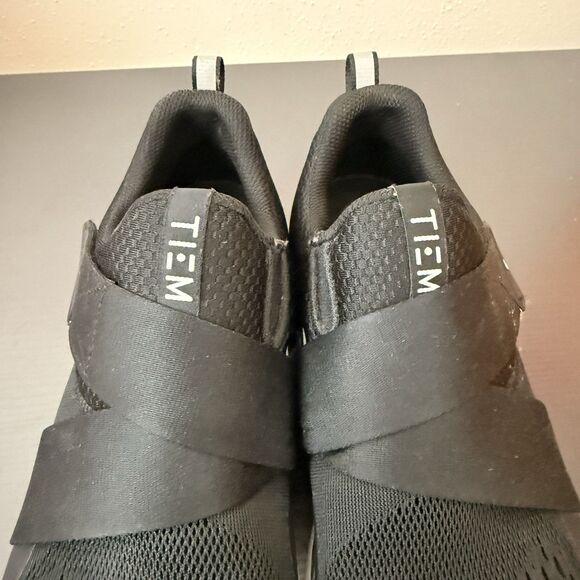 TIEM Slipstream Womens Cycling Shoes Sz 9.5 EU 40.5 Black SPD 2 Bolt Cleats Spin - Picture 4 of 15